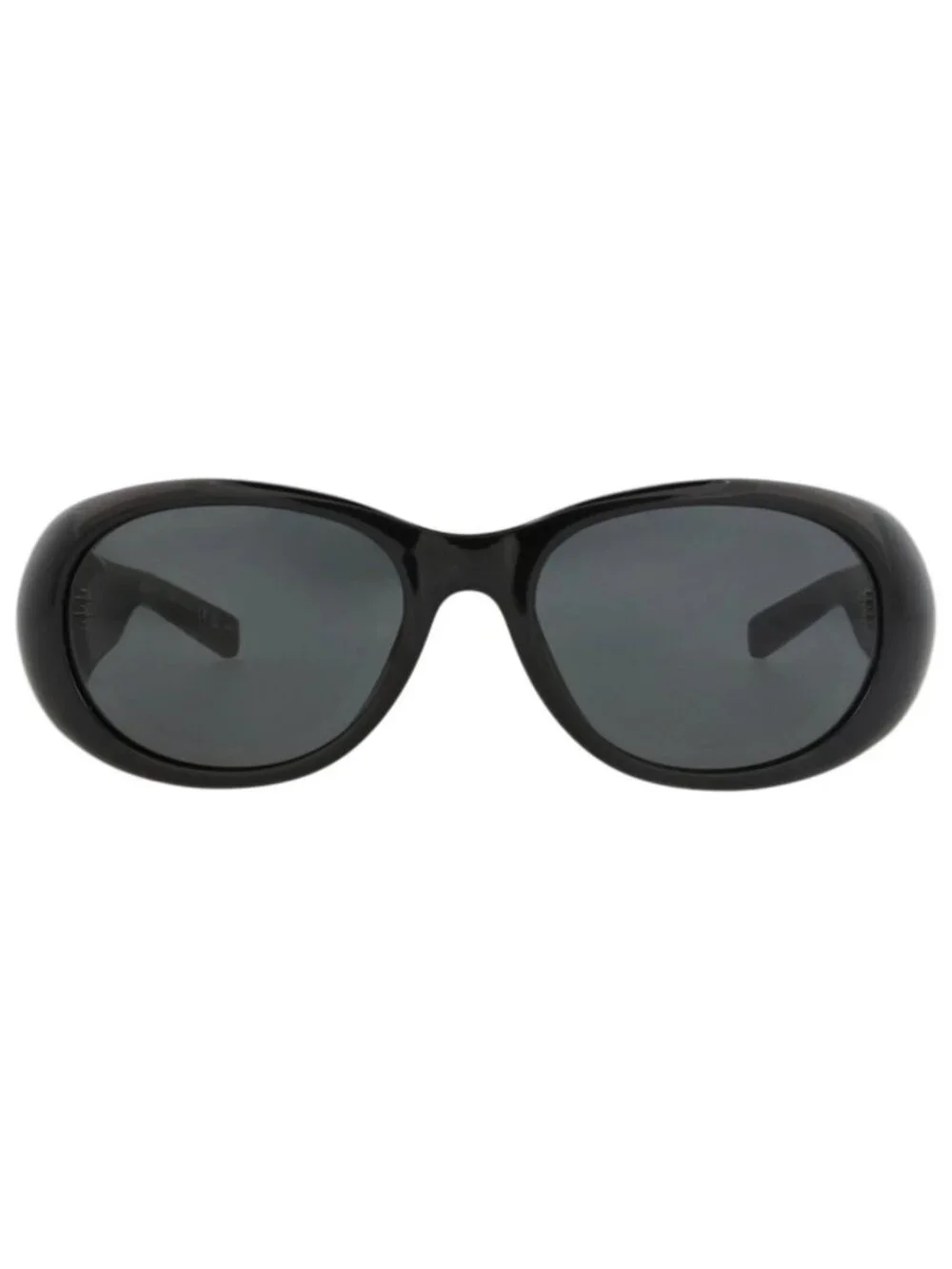 New Saint Laurent Women's Sunglasses Round Oval Bio Injection Frame Black Black